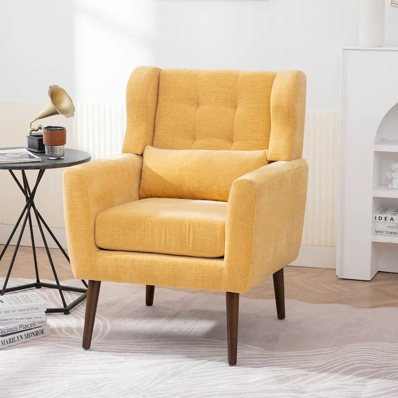 Poltrona di design moderna, sedia da lettura comoda, poltrona lounge