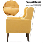 Poltrona di design moderna, sedia da lettura comoda, poltrona lounge
