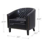 COOLMORE accent Barrel chair living room chair