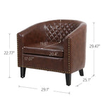 COOLMORE accent Barrel chair living room chair