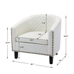 COOLMORE accent Barrel chair living room chair