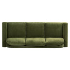 Poly & Bark Fano 99 Sofa in Distressed Green Velvet