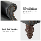 Noemon Modern Genuine Leather Recliner with Nailhead Trims Set of 2 by HULALA HOME