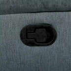 Burlap-Like-Fabric Upholstered Manual Motion Reclining Loveseat