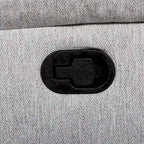 Burlap-Like-Fabric Upholstered Manual Motion Reclining Loveseat