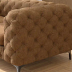 Corvus Chesterfield Aosta Tufted Velvet Loveseat