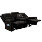 Genuine Leather Black Power Recliner Sofa, Loveseat, Recliner With Adjustable Headrest and Extendable Footrest
