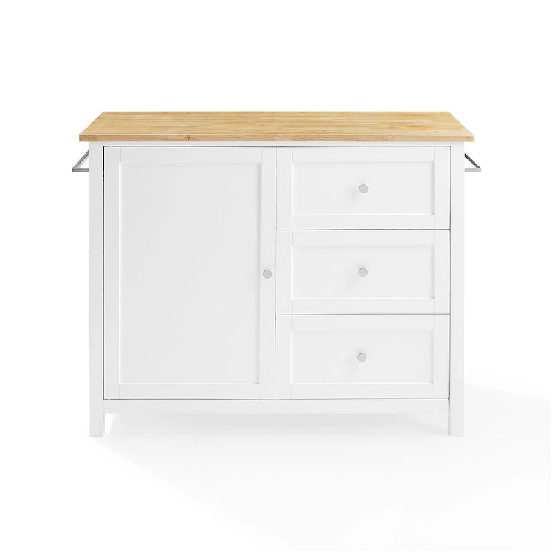 Crosley Soren Wood Top Kitchen Island/Cart - 18d x 42.13w x 37.5h