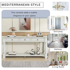 Console Table 63 Long Console Table with Drawers and Shelf for Entryway,Hallway,Living Room
