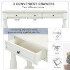 Console Table 63 Long Console Table with Drawers and Shelf for Entryway,Hallway,Living Room
