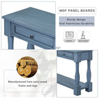 Console Table 63 Long Console Table with Drawers and Shelf for Entryway,Hallway,Living Room
