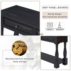 Console Table 63 Long Console Table with Drawers and Shelf for Entryway,Hallway,Living Room