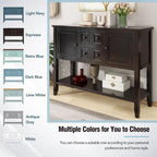 Cambridge Series Ample Storage Vintage Console Table w/Four Drawers
