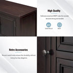 Cambridge Series Ample Storage Vintage Console Table w/Four Drawers