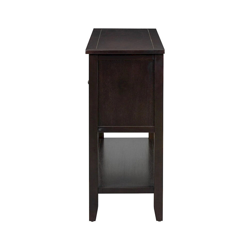 Cambridge Series Ample Storage Vintage Console Table w/Four Drawers
