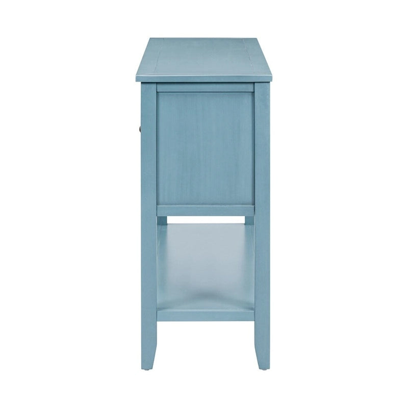 Cambridge Series Ample Storage Vintage Console Table w/Four Drawers