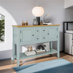Cambridge Series Ample Storage Vintage Console Table w/Four Drawers