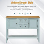 Cambridge Series Ample Storage Vintage Console Table w/Four Drawers