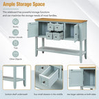 Cambridge Series Ample Storage Vintage Console Table w/Four Drawers