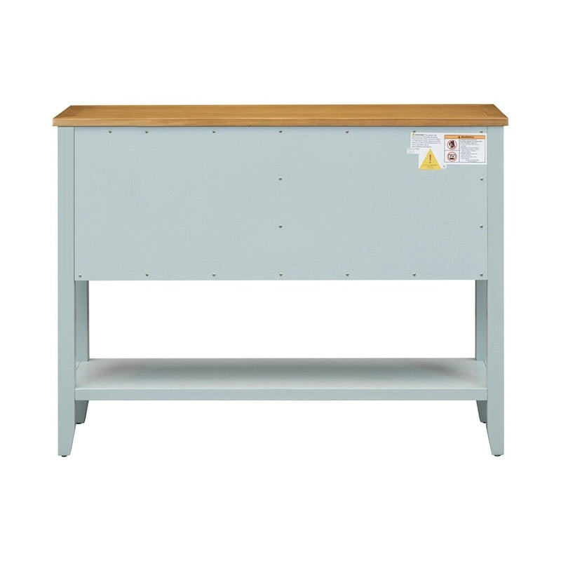 Cambridge Series Ample Storage Vintage Console Table w/Four Drawers