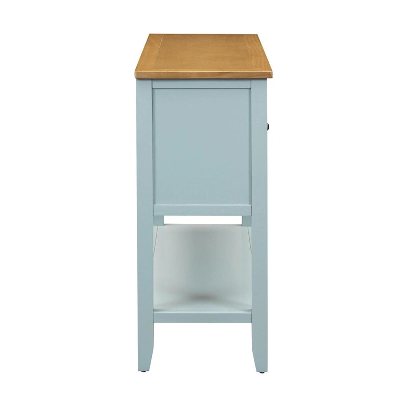 Cambridge Series Ample Storage Vintage Console Table w/Four Drawers