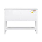 Cambridge Series Ample Storage Vintage Console Table w/Four Drawers