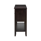 Storage Vintage Console Table with Four Small Drawers and Bottom Shelf for Living Rooms, Entrances and Kitchens