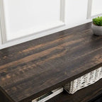 Media Console Table with Storage Cabinet, Mid Century style Entertainment TV Table, Multipurpose Sliding Door TV Cabinet