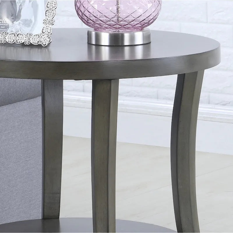 3-Piece Coffee Table Set with Shelf