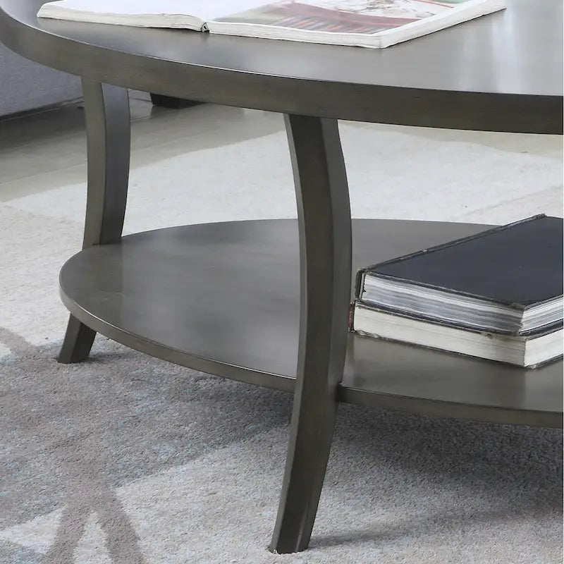 3-Piece Coffee Table Set with Shelf