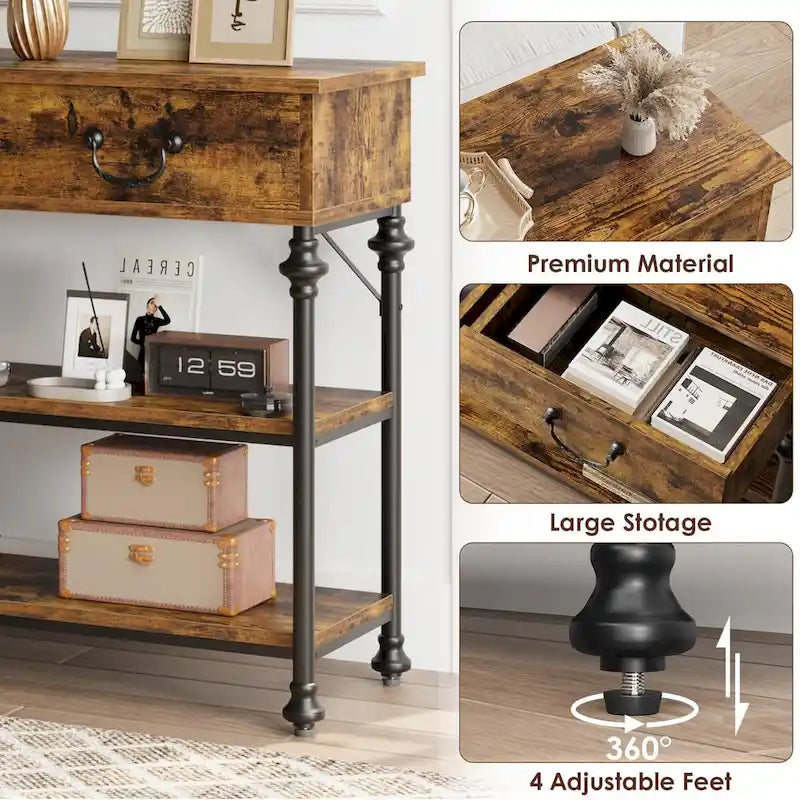 Console Table with Drawers