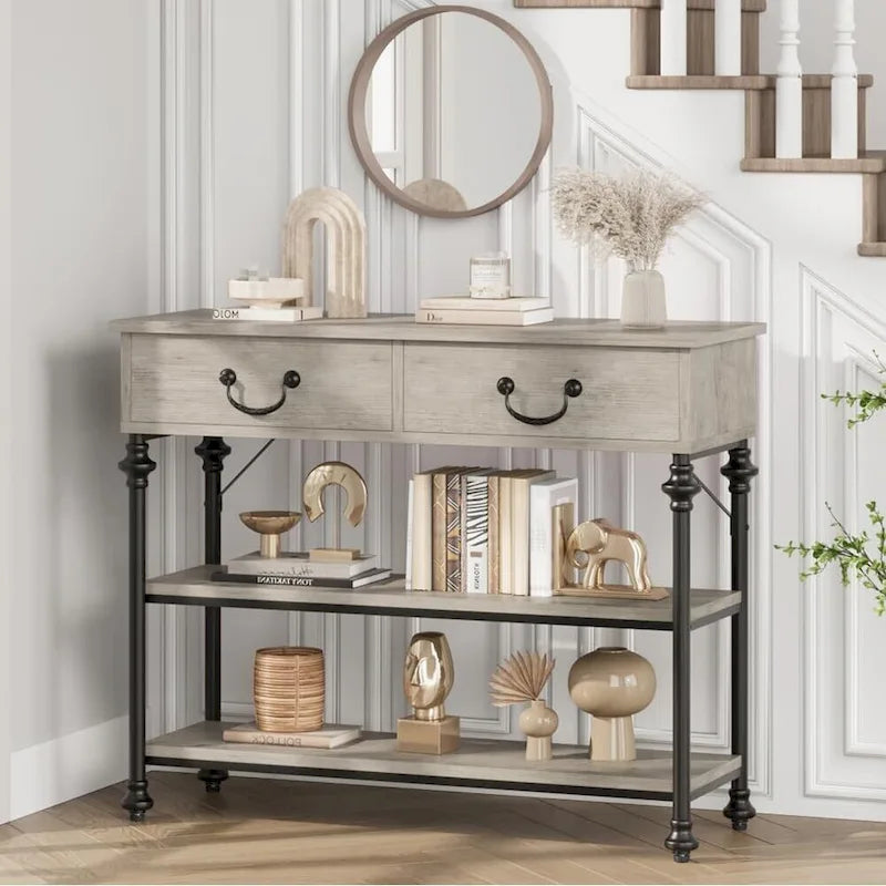 Console Table with Drawers