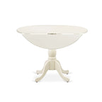 East West Furniture 5 Piece Dining Room Table Set- a Round Kitchen Table and 4 Dining Chairs, (Finish Options)