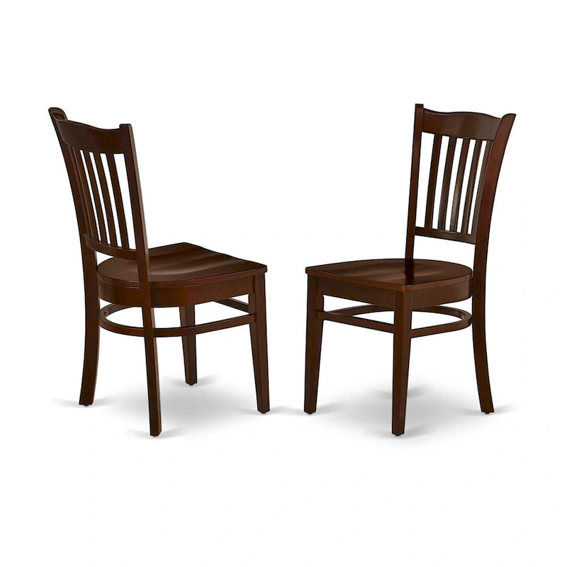 East West Furniture 5 Piece Dining Room Table Set- a Round Kitchen Table and 4 Dining Chairs, (Finish Options)