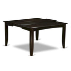 East West Furniture Set Mobili da Pranzo Include un Tavolo da Cucina Quadrato con Foglia a Farfalla e 4 Sedie da Pranzo, Cappuccino