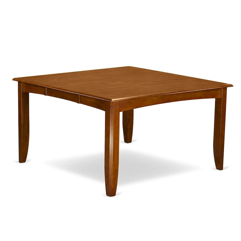 East West Furniture Table Set Includes a Square Dining Table with Butterfly Leaf and Dining Chairs (Chair Seat Type Options)