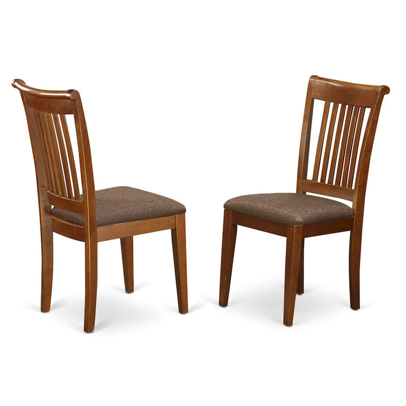 East West Furniture Table Set Includes a Square Dining Table with Butterfly Leaf and Dining Chairs (Chair Seat Type Options)