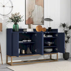 47.2 Modern Cabinet with Spacious Table and 4 Doors Sideboard/Buffet