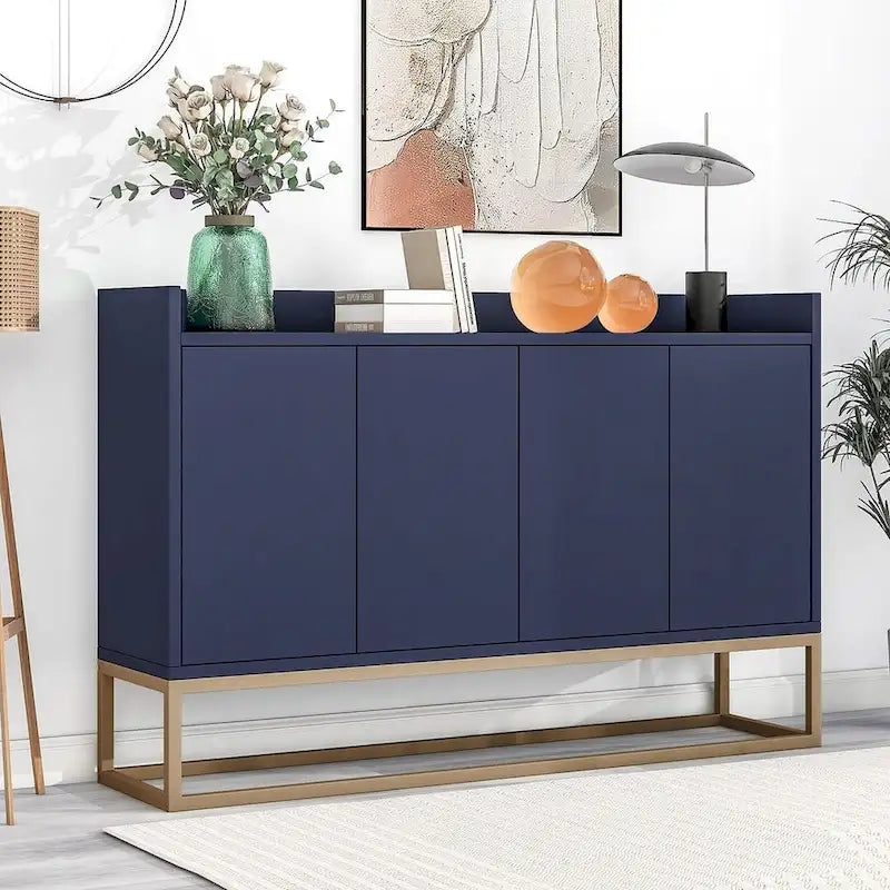 47.2 Modern Cabinet with Spacious Table and 4 Doors Sideboard/Buffet