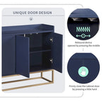 47.2 Modern Cabinet with Spacious Table and 4 Doors Sideboard/Buffet