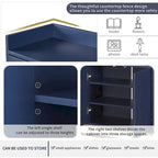 47.2 Modern Cabinet with Spacious Table and 4 Doors Sideboard/Buffet