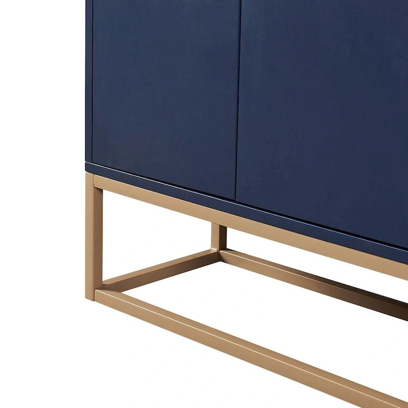 47.2 Modern Cabinet with Spacious Table and 4 Doors Sideboard/Buffet