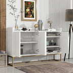 47.2 Modern Cabinet with Spacious Table and 4 Doors Sideboard/Buffet