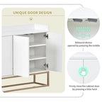 47.2 Modern Cabinet with Spacious Table and 4 Doors Sideboard/Buffet