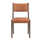 Sedia da pranzo in pelle Wayne di Classic Home