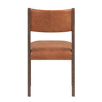 Sedia da pranzo in pelle Wayne di Classic Home