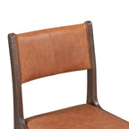 Sedia da pranzo in pelle Wayne di Classic Home