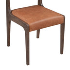 Sedia da pranzo in pelle Wayne di Classic Home