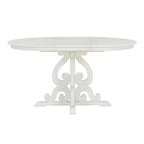 Set da pranzo allungabile tradizionale da 58" con 4 sedie imbottite