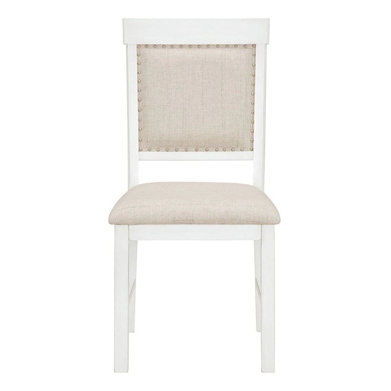 Set da pranzo allungabile tradizionale da 58" con 4 sedie imbottite
